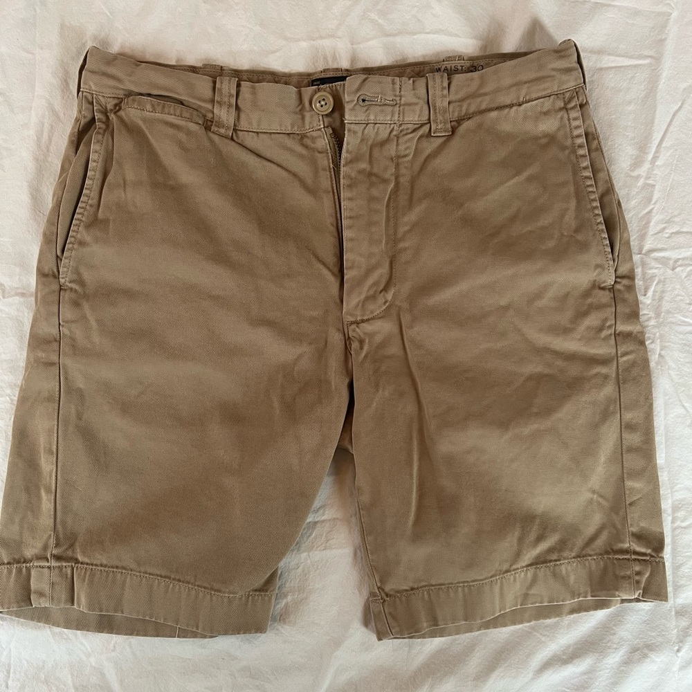 J Crew Stanton shorts in tan